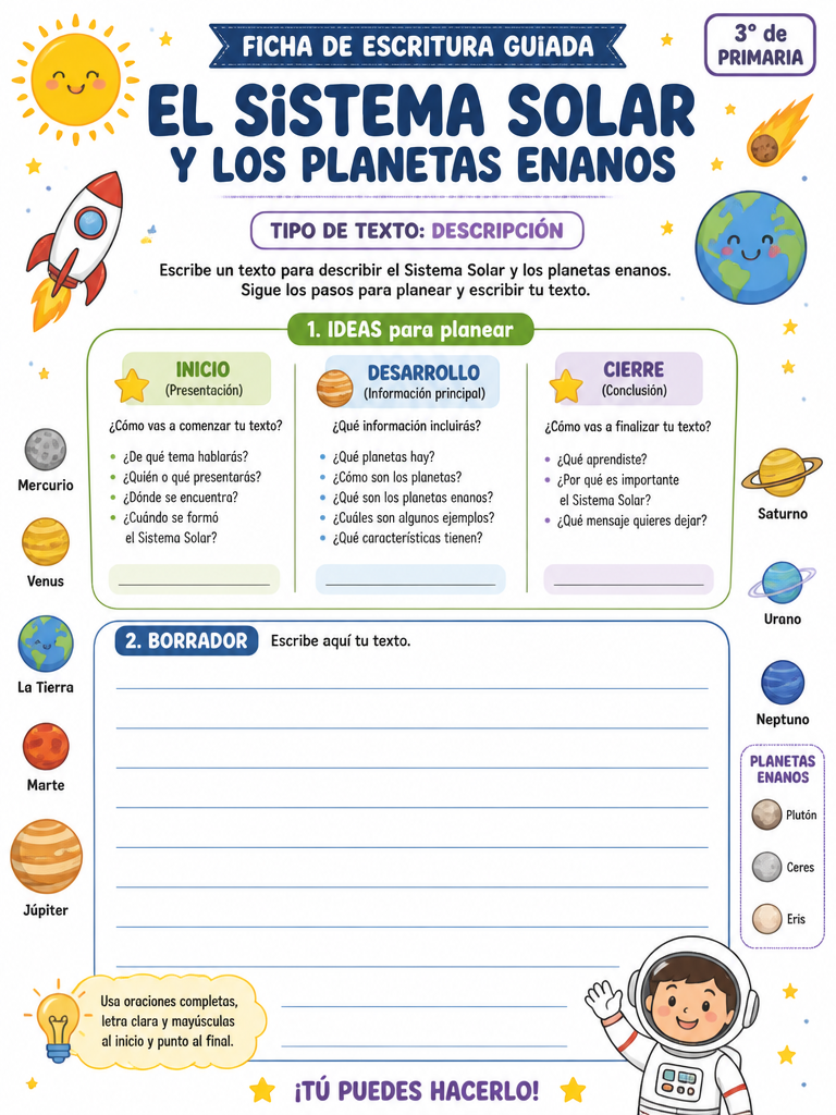 El Sistema Solar y los Planetas Enanos