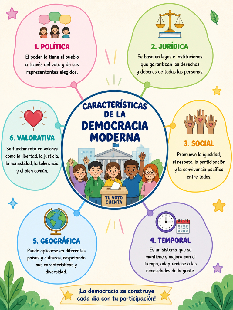 Características de la Democracia Moderna