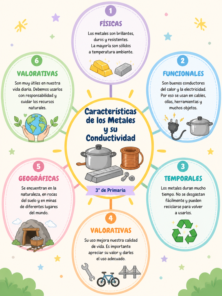 Características de los Metales y su Conductividad