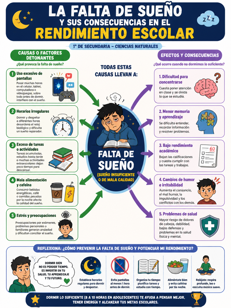 La Falta de Sueño y sus Consecuencias en el Rendimiento Escolar