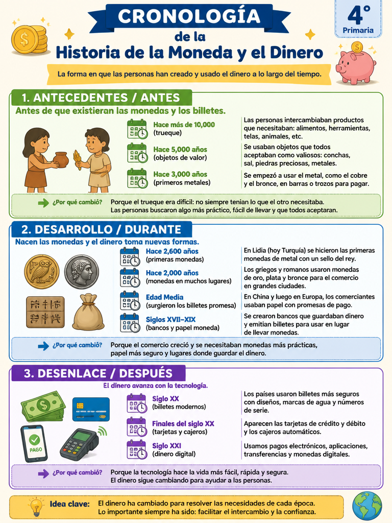 Cronología de la Historia de la Moneda y el Dinero