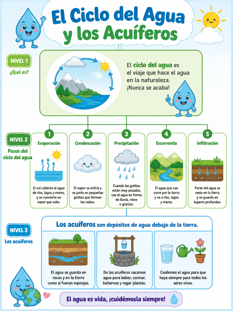 El Ciclo del Agua y los Acuíferos