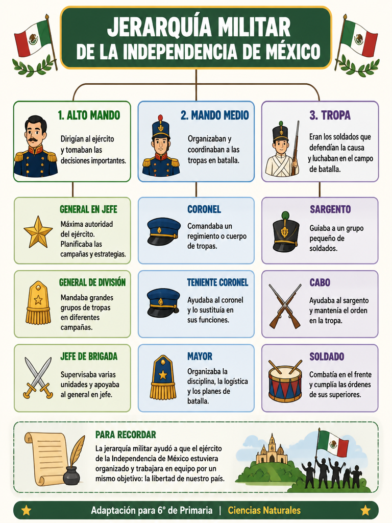Jerarquía Militar de la Independencia de México