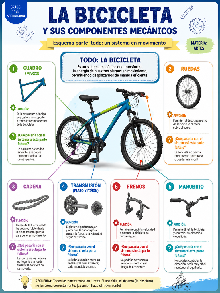 La Bicicleta y sus Componentes Mecánicos