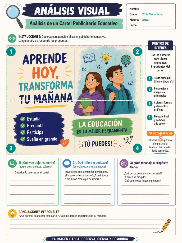 Análisis de un Cartel Publicitario Educativo