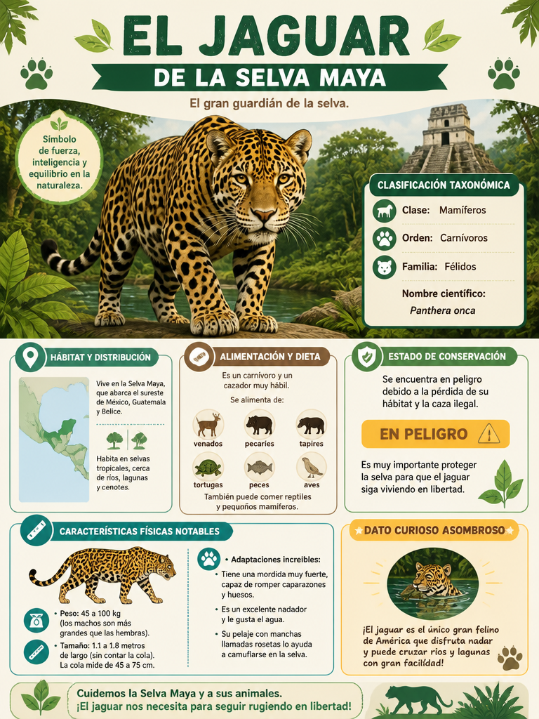 El Jaguar de la Selva Maya