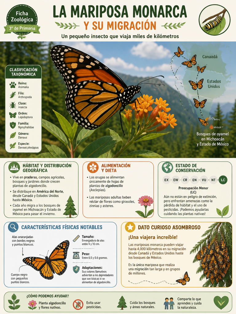 La Mariposa Monarca y su Migración