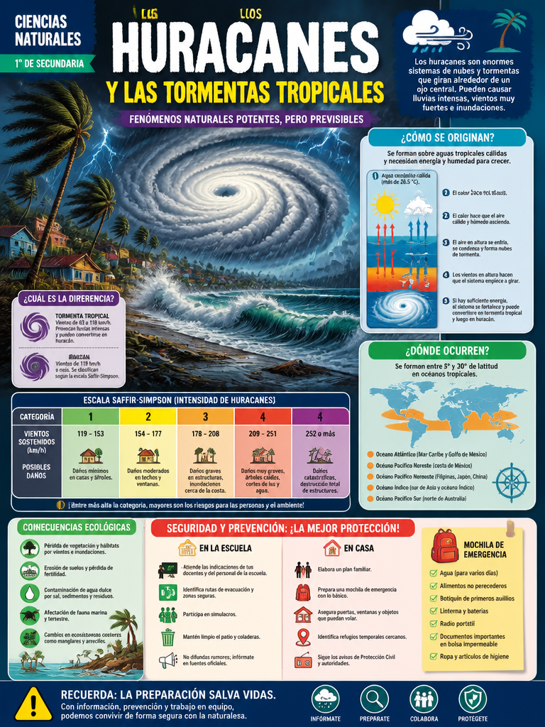 Los Huracanes y las Tormentas Tropicales