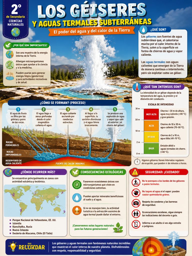 Los Géiseres y Aguas Termales Subterráneas