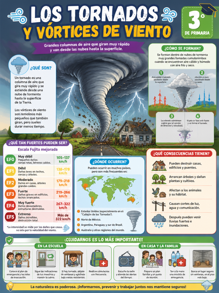 Los Tornados y Vórtices de Viento