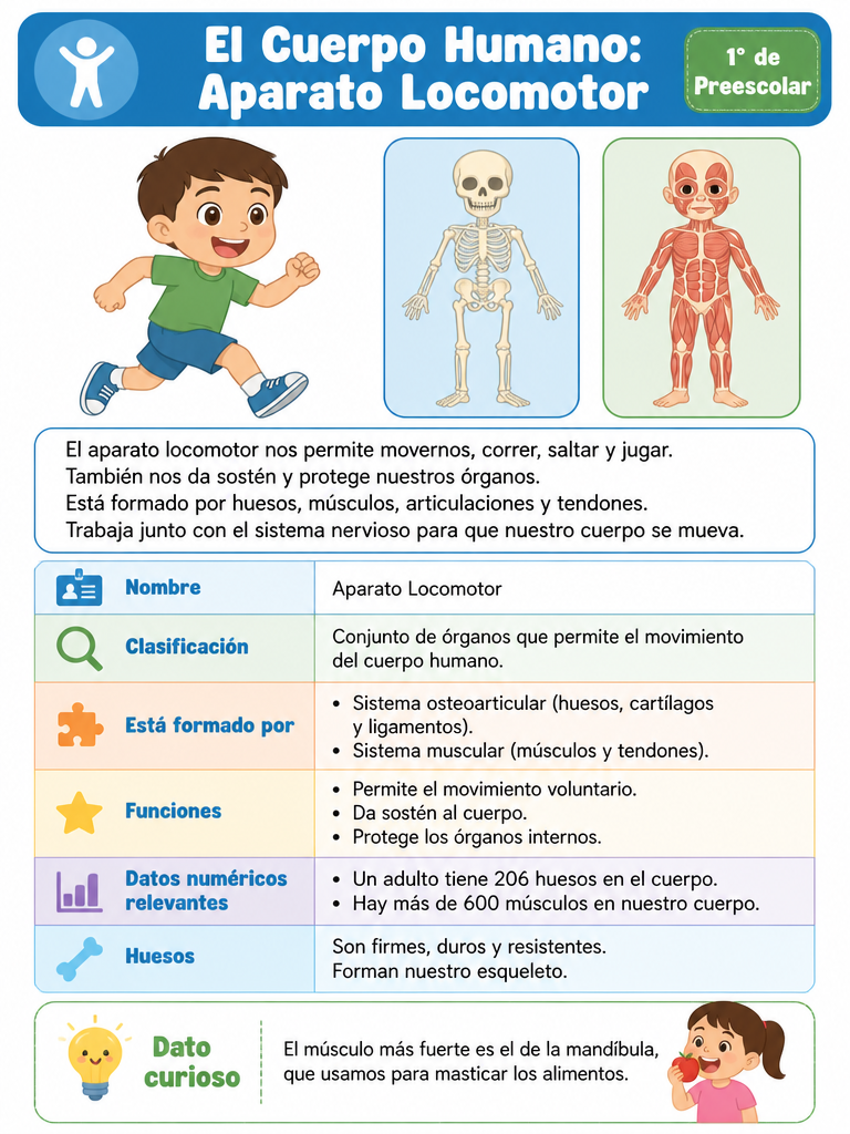 El Cuerpo Humano: Aparato Locomotor