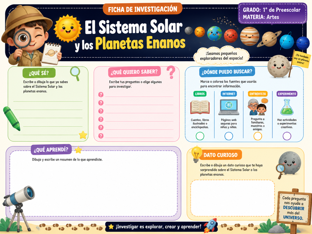 El Sistema Solar y los Planetas Enanos
