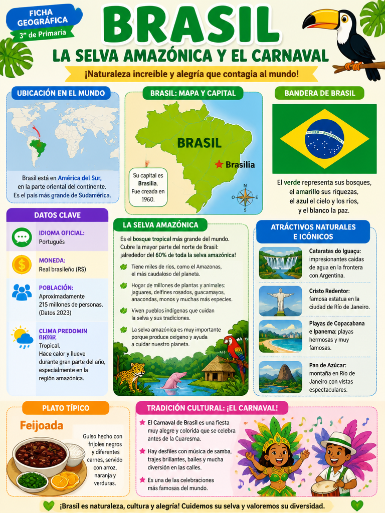 Brasil: La Selva Amazónica y el Carnaval