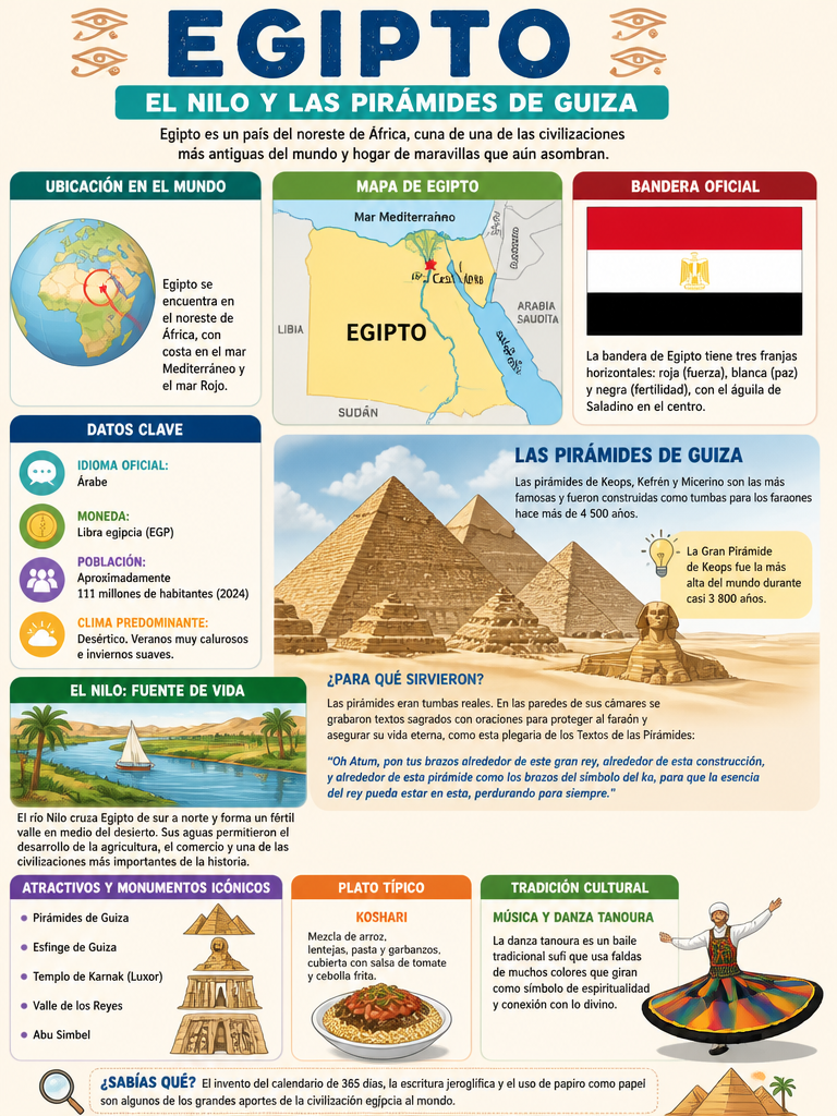 Egipto: El Nilo y las Pirámides de Guiza
