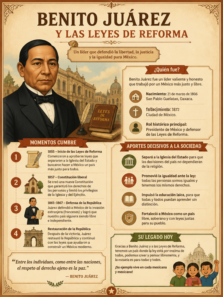 Benito Juárez y las Leyes de Reforma