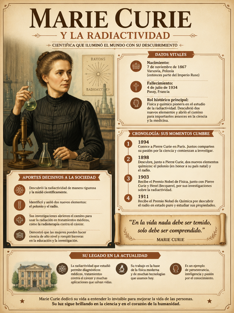 Marie Curie y la Radiactividad