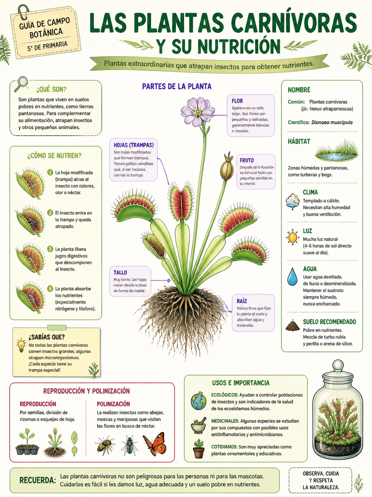 Las Plantas Carnívoras y su Nutrición