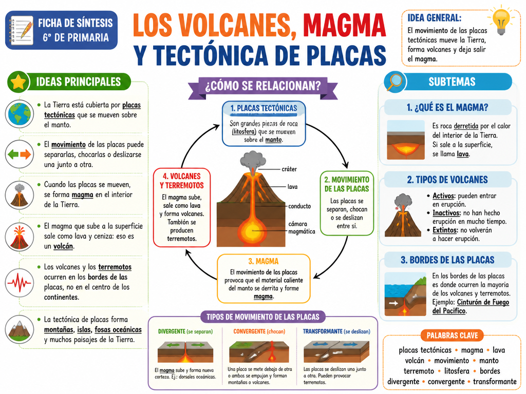 Los Volcanes, Magma y Tectónica de Placas