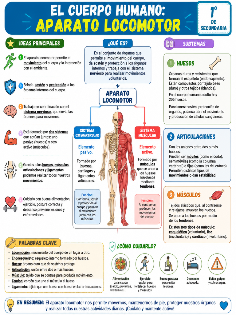 El Cuerpo Humano: Aparato Locomotor