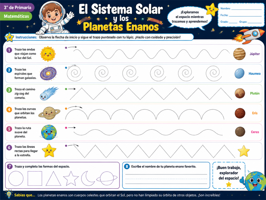 El Sistema Solar y los Planetas Enanos