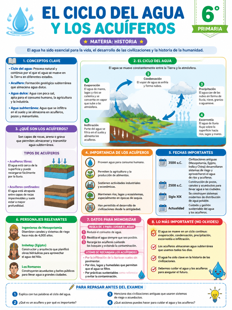 El Ciclo del Agua y los Acuíferos