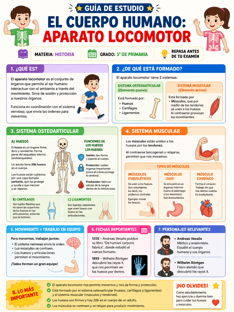 El Cuerpo Humano: Aparato Locomotor