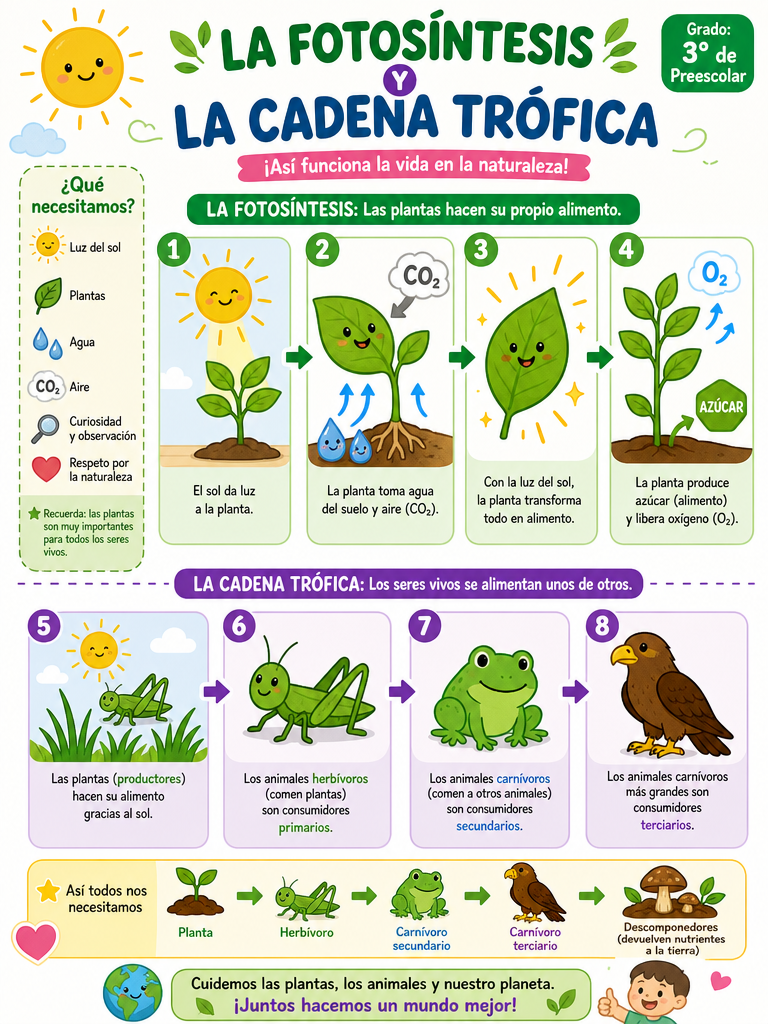 La Fotosíntesis y la Cadena Trófica