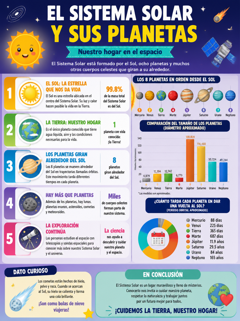 El Sistema Solar y sus Planetas