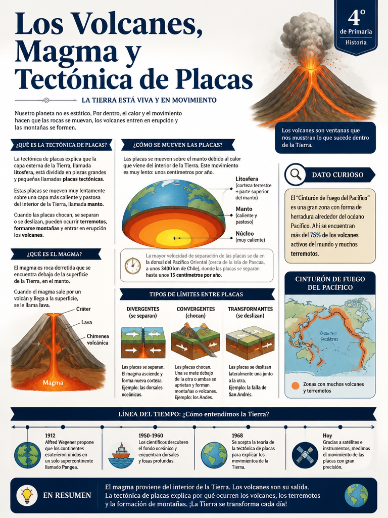 Los Volcanes, Magma y Tectónica de Placas