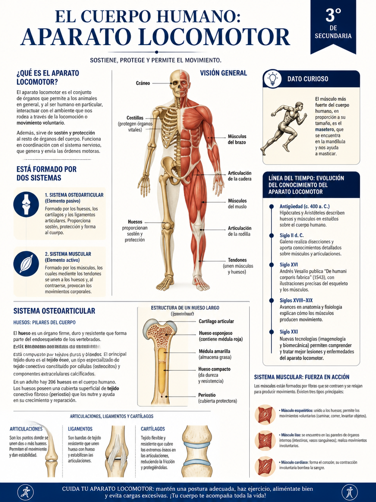 El Cuerpo Humano: Aparato Locomotor