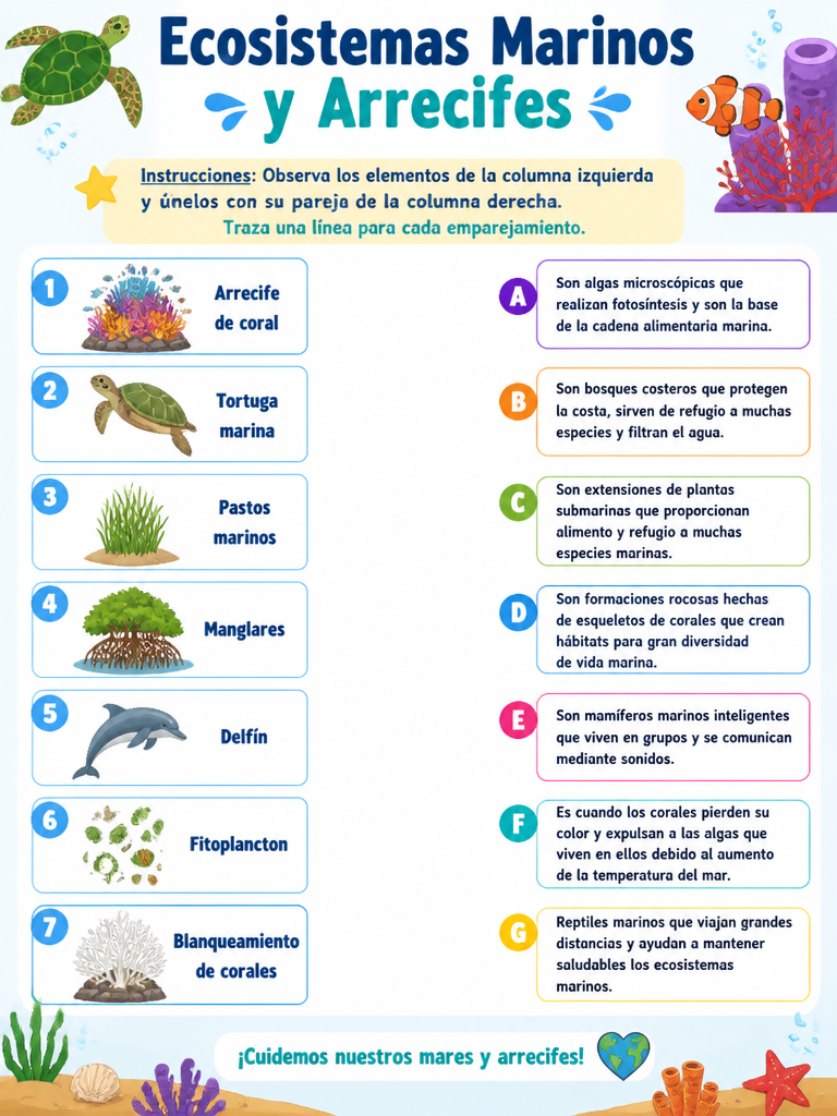 Ecosistemas Marinos y Arrecifes