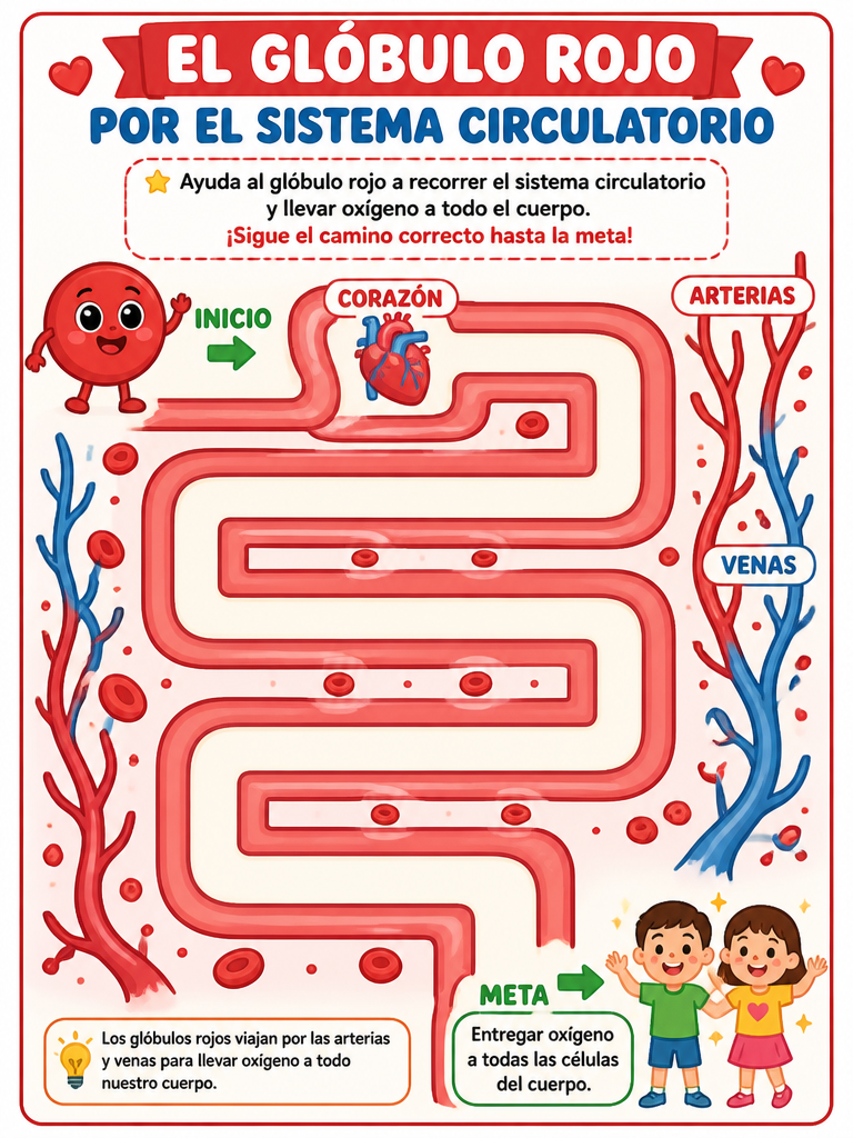El Glóbulo Rojo por el Sistema Circulatorio