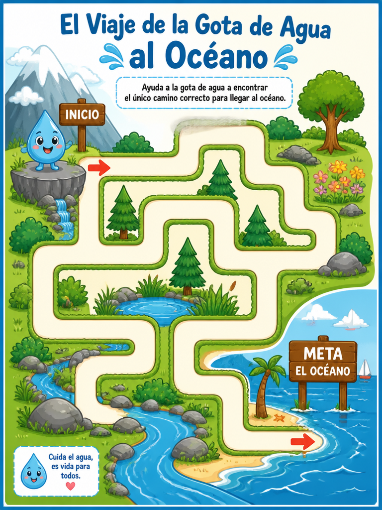 El Viaje de la Gota de Agua al Océano