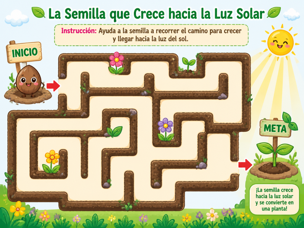 La Semilla que Crece hacia la Luz Solar