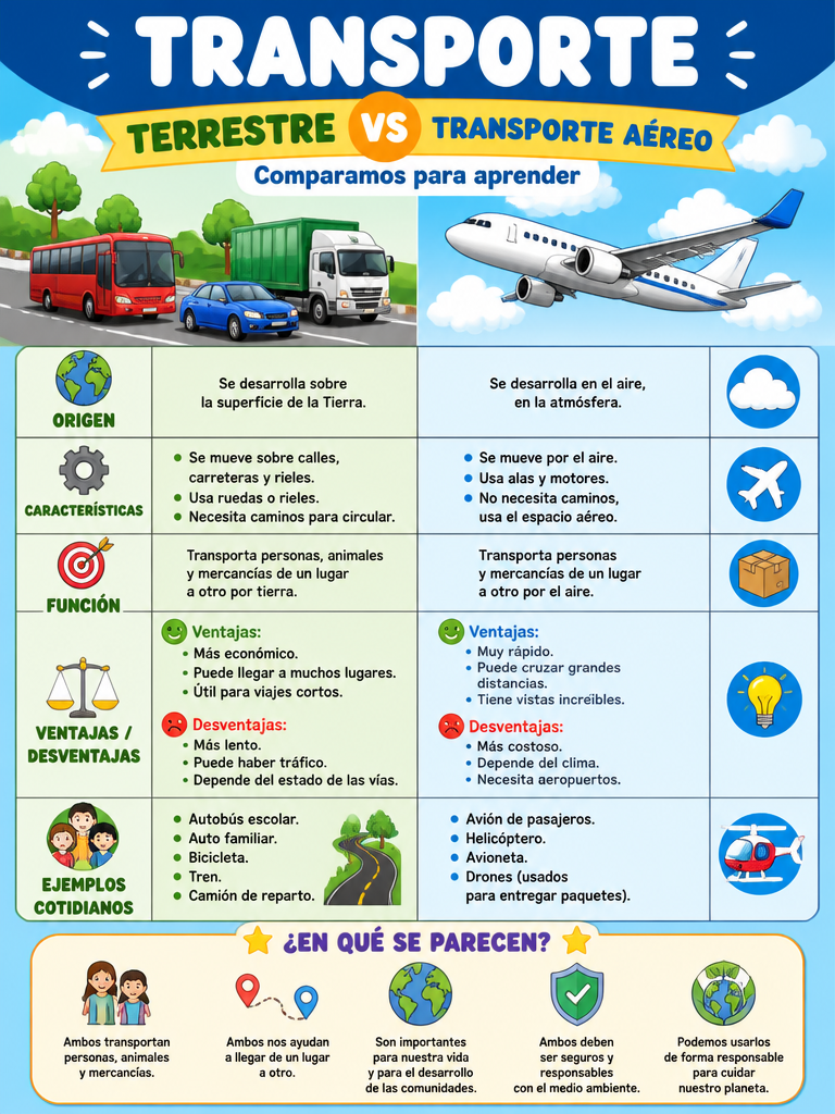 Transporte Terrestre vs Transporte Aéreo