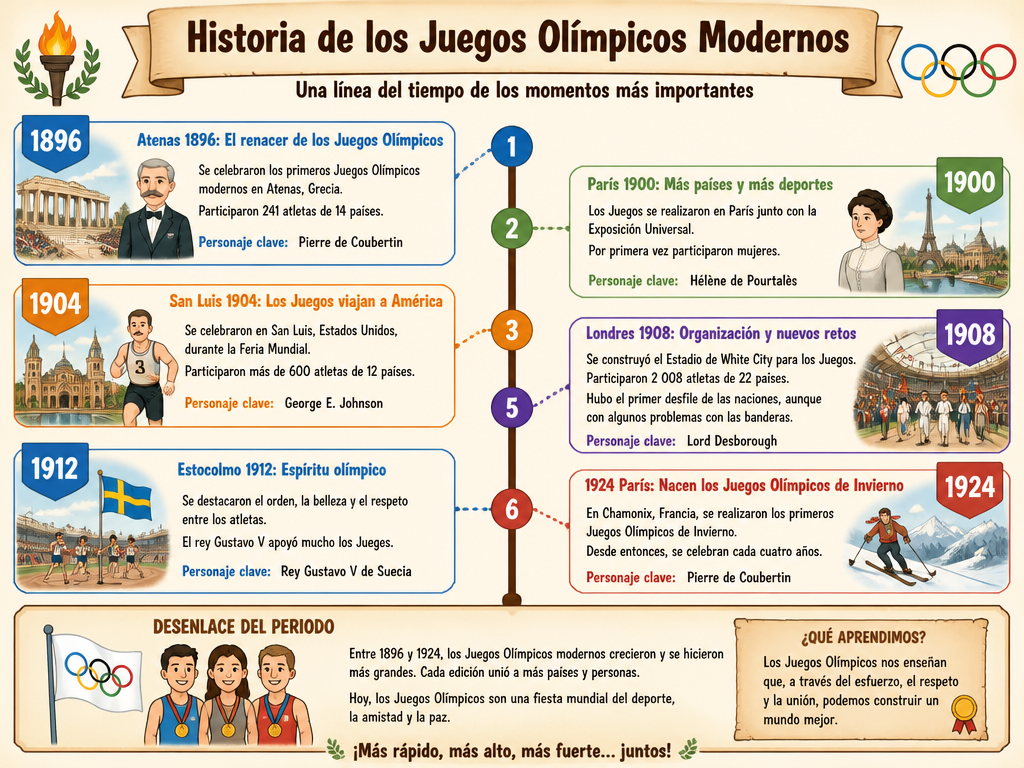 Historia de los Juegos Olímpicos Modernos