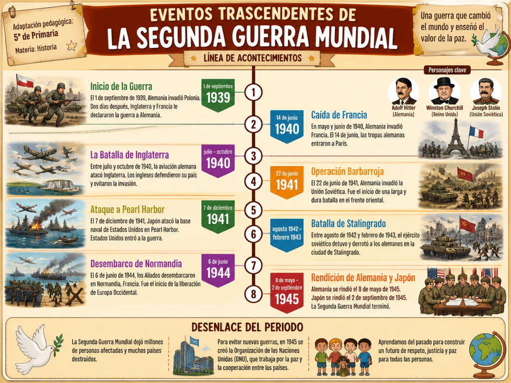 Eventos Trascendentes de la Segunda Guerra Mundial