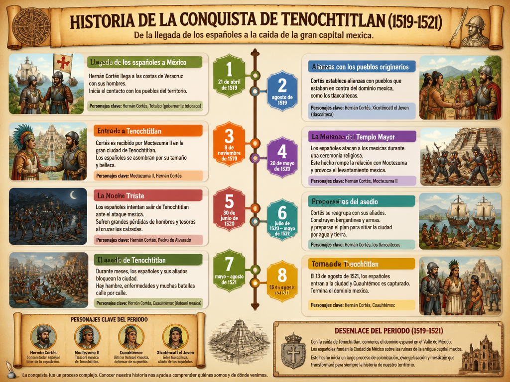 Historia de la Conquista de Tenochtitlan (1519-1521)
