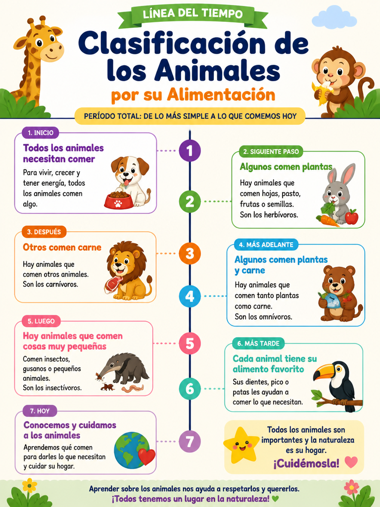 Clasificación de los Animales por su Alimentación