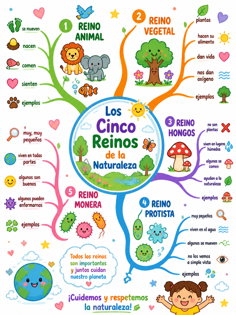 Los Cinco Reinos de la Naturaleza