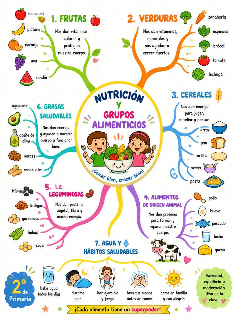 Nutrición y Grupos Alimenticios