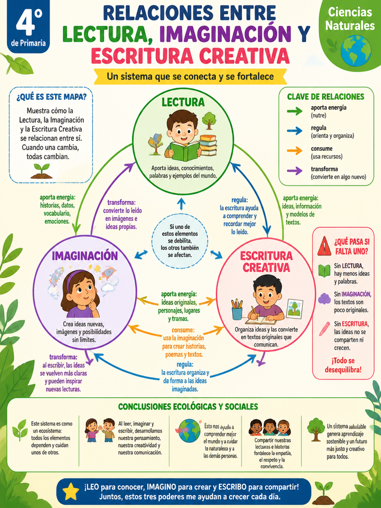 Relaciones entre Lectura, Imaginación y Escritura Creativa
