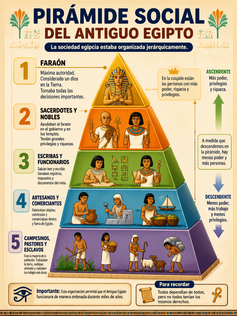 Pirámide Social del Antiguo Egipto