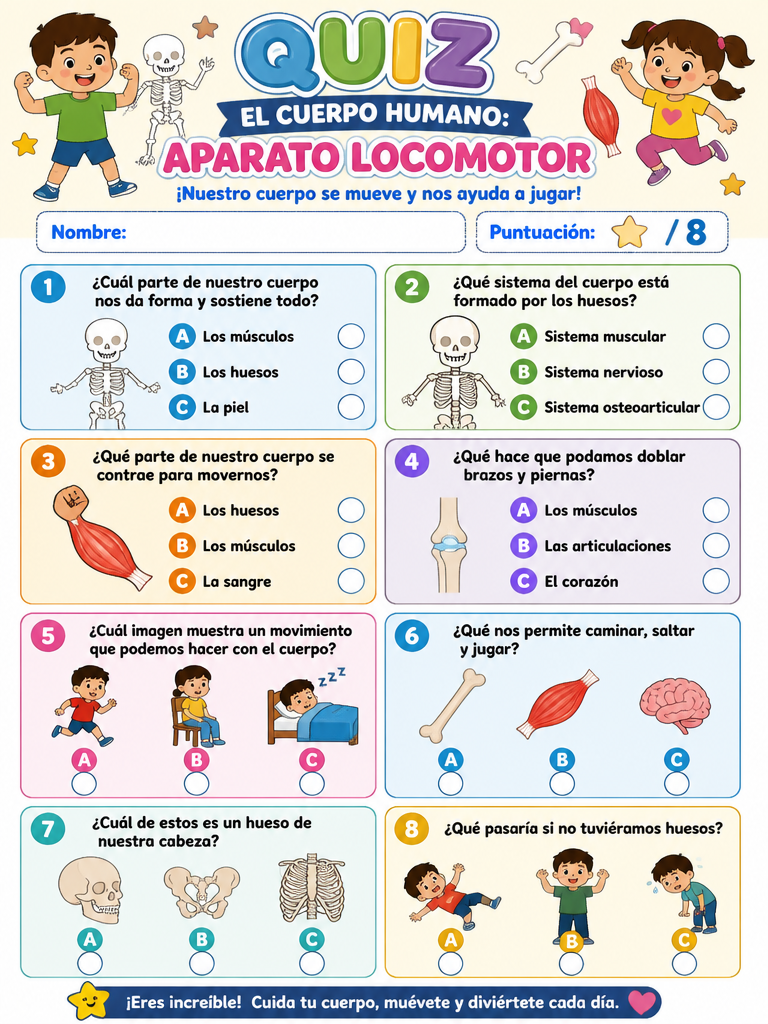 El Cuerpo Humano: Aparato Locomotor