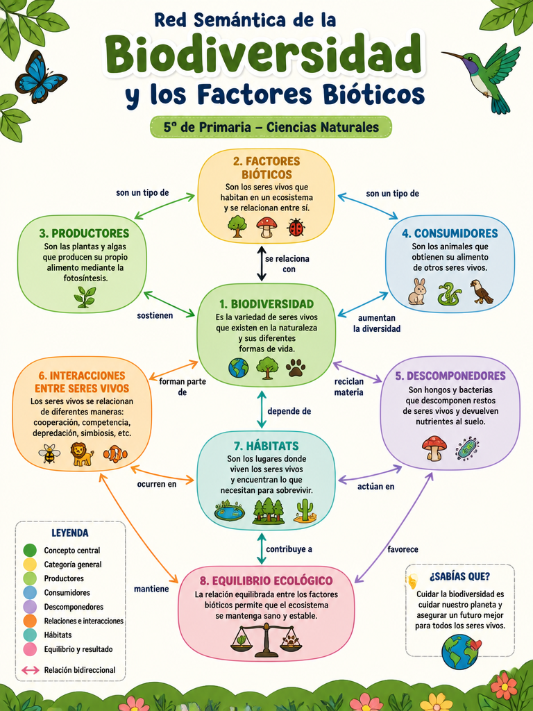 Red Semántica de la Biodiversidad y los Factores Bióticos
