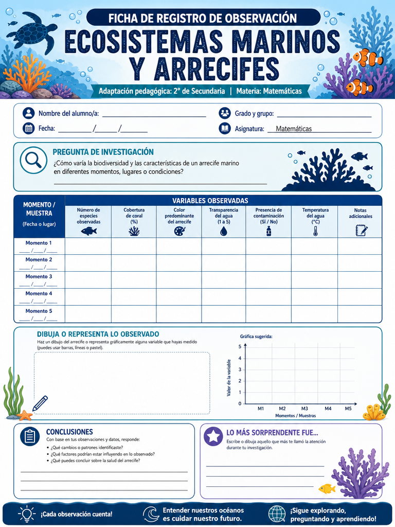 Ecosistemas Marinos y Arrecifes