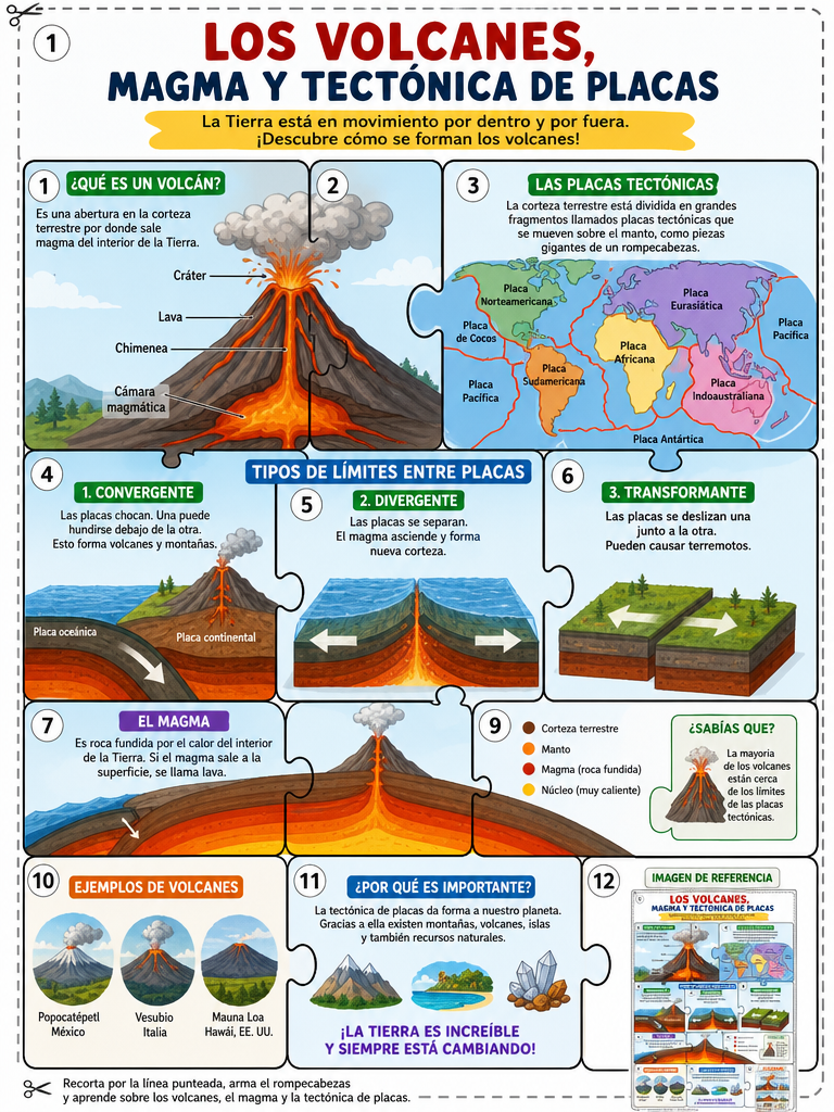 Los Volcanes, Magma y Tectónica de Placas