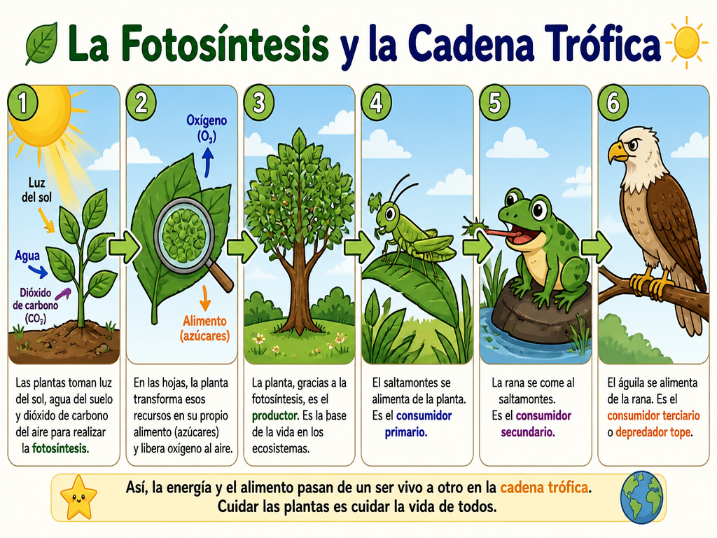 La Fotosíntesis y la Cadena Trófica