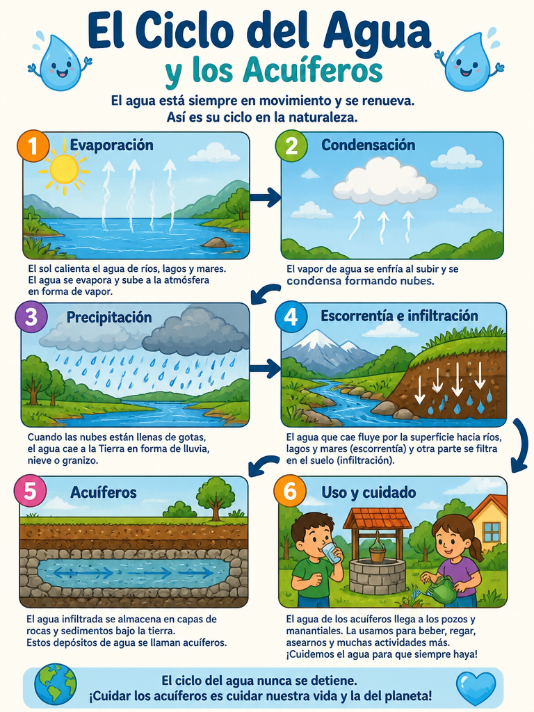 El Ciclo del Agua y los Acuíferos