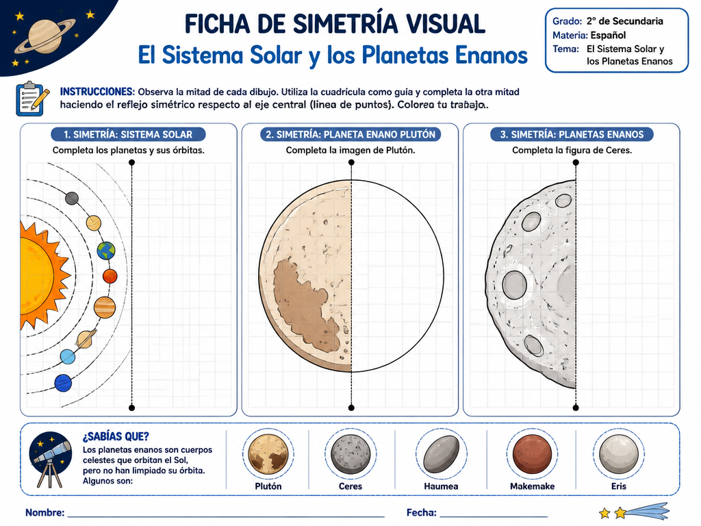 El Sistema Solar y los Planetas Enanos